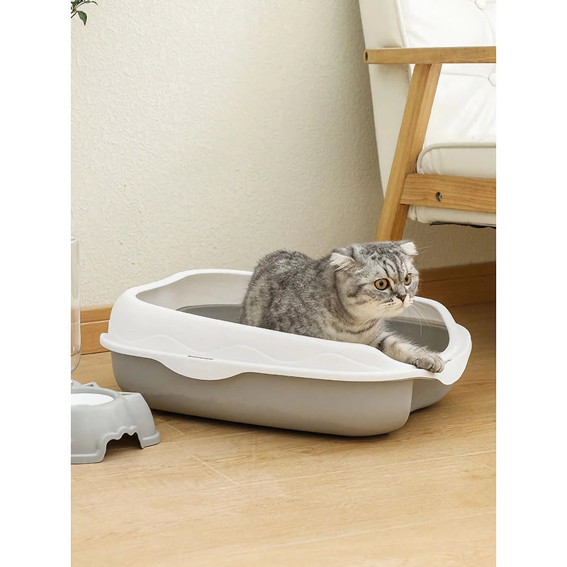 semi-closed spatter-proof cat litter box, view 7 - MRSLM