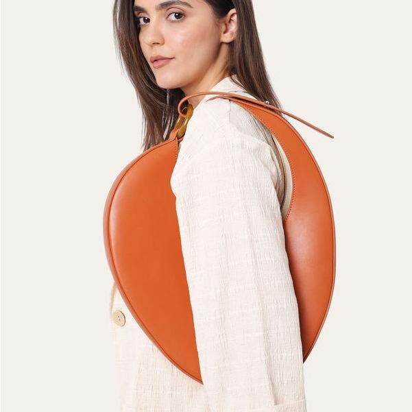 irregular shape hobo shoulder bag, view 5 - MRSLM