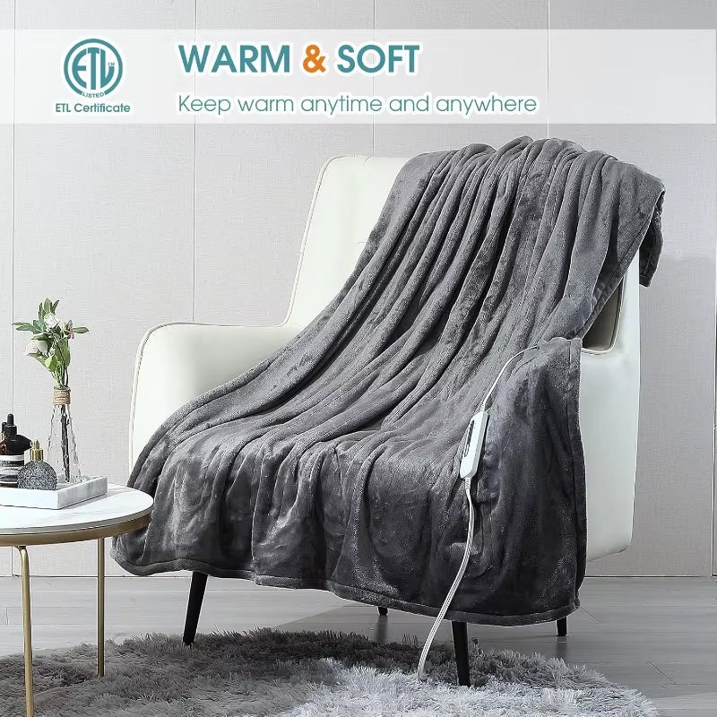 electric heated blanket throw, view 4 - MRSLM