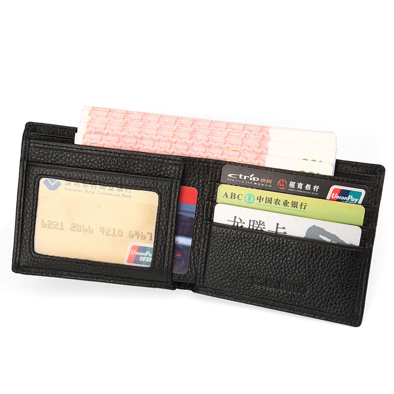 ultra-thin cowhide wallet, view 6 - MRSLM