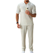 men's polo shirt and trousers set, view 2 - MRSLM