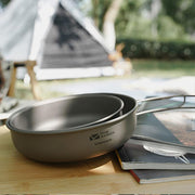 portable titanium camping frying pan - MRSLM