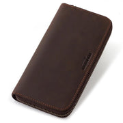 genuine leather RFID blocking men's wallet, view 2 - MRSLM