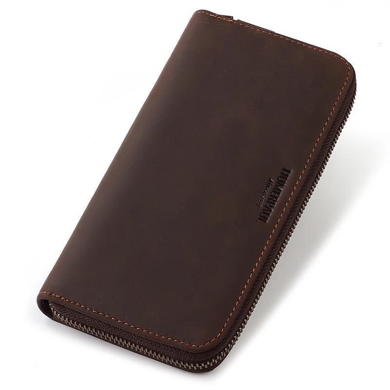 genuine leather RFID blocking men's wallet, view 2 - MRSLM