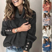 Women's lapel pullover knit sweater - MRSLM