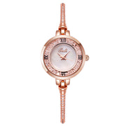Women's rose gold bracelet watch, view 4 - MRSLM