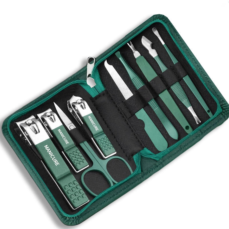 9-piece stainless steel manicure set, view 2 - MRSLM