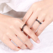 couple sterling silver rings pair - MRSLM