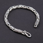 vintage ethnic silver bracelet, view 4 - MRSLM
