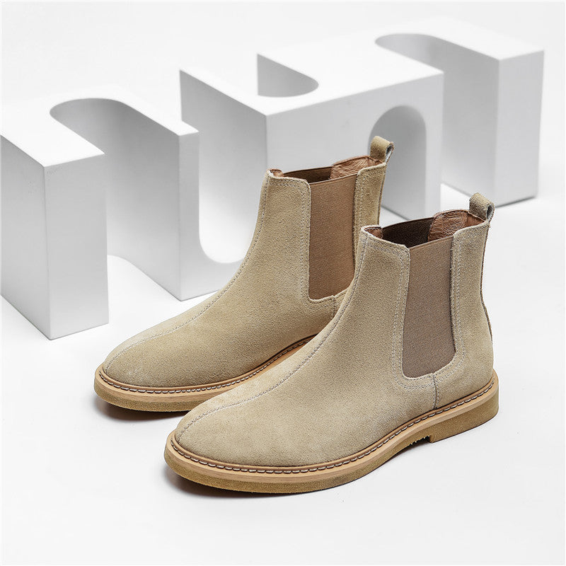 men's leather ankle Chelsea boots, view 4 - MRSLM