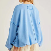 oversized long sleeve hoodie, view 7 - MRSLM