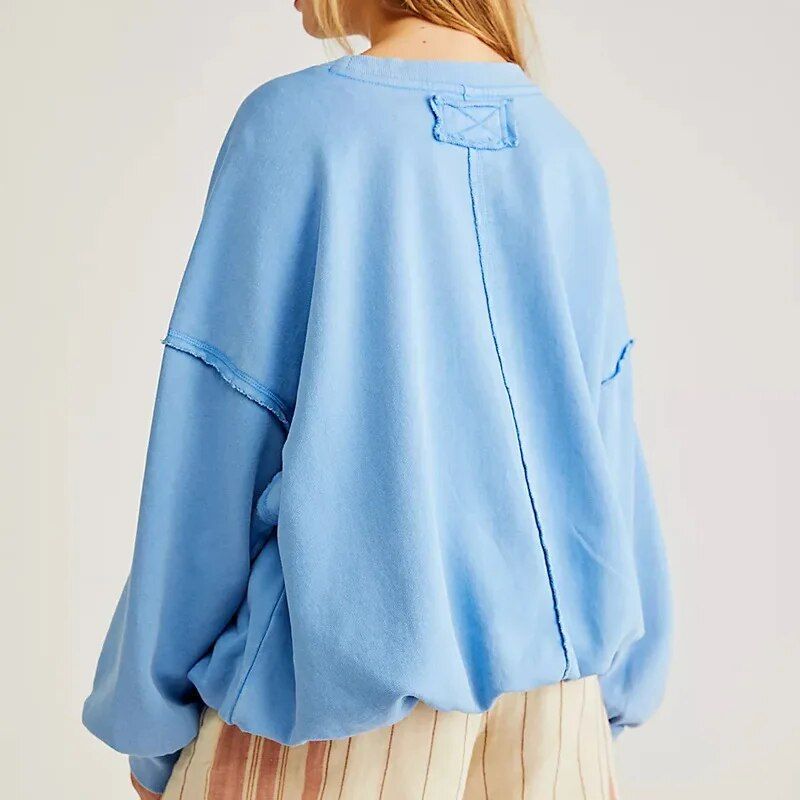 oversized long sleeve hoodie, view 7 - MRSLM