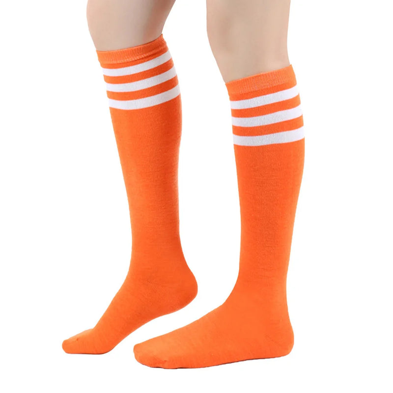 Striped cotton women's calf socks, view 9 - MRSLM