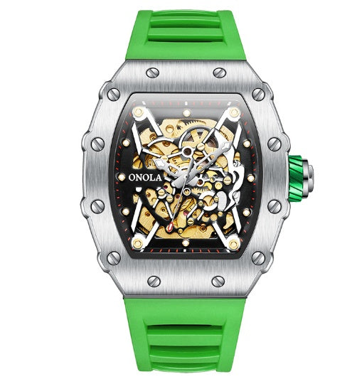 men's automatic silicone sports watch, view 12 - MRSLM