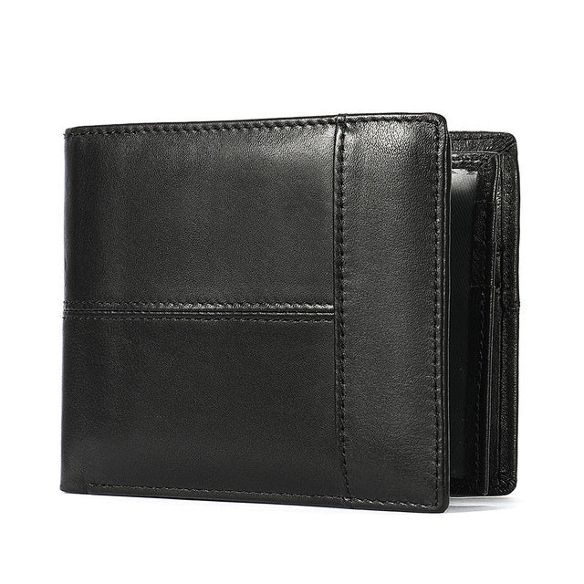men's leather short wallet, view 6 - MRSLM