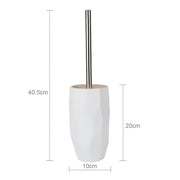 resin toilet brush with non-slip handle, view 3 - MRSLM