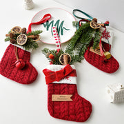 Knitted Christmas stocking decoration, view 2 - MRSLM