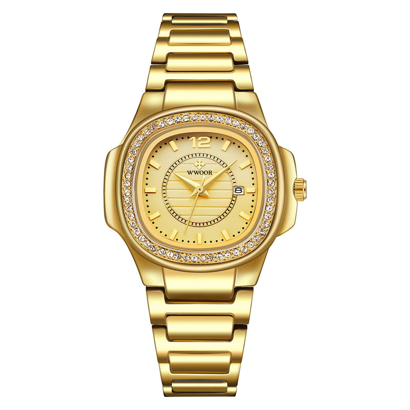 fashion quartz waterproof women's watch, view 6 - MRSLM