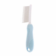 pet grooming comb with long and short teeth, view 3 - MRSLM