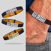 men's faux leather cord bracelet - MRSLM