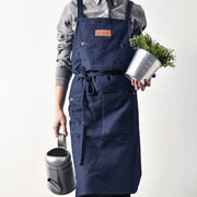 Thick cotton denim kitchen apron - MRSLM