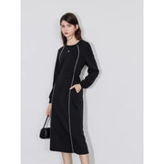 sports contrasting color pullover dress, view 4 - MRSLM