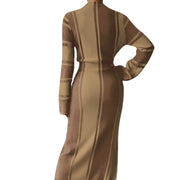 striped knit dress, view 5 - MRSLM