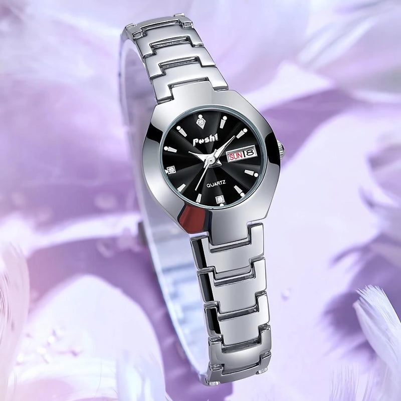 women's stainless steel quartz watch, view 7 - MRSLM