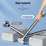 Adjustable stainless steel shower curtain rod, view 5 - MRSLM