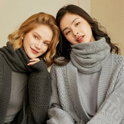 women's winter cashmere ring scarf, view 9 - MRSLM