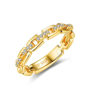 women's sterling silver moissanite ring, view 5 - MRSLM