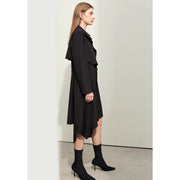 minimalist trench coat with belt, view 5 - MRSLM