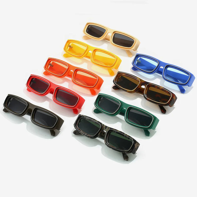 Rectangle punk sunglasses, view 15 - MRSLM