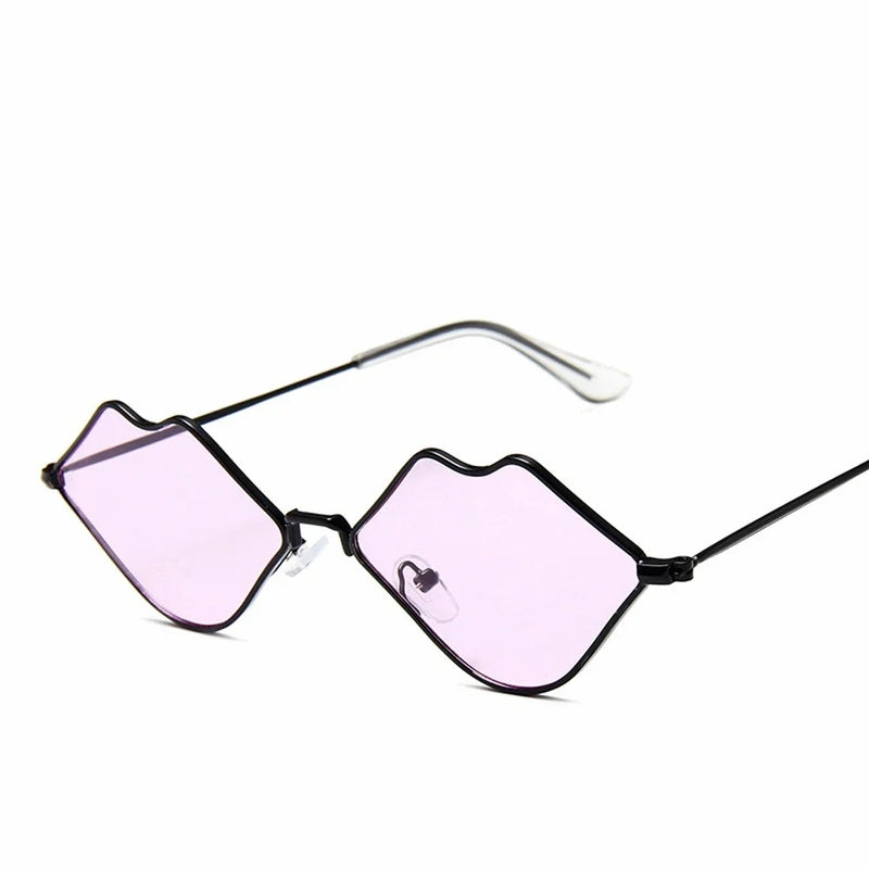 red lips cat eye sunglasses, view 2 - MRSLM
