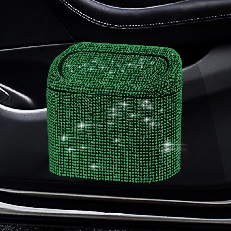 rhinestone car trash bin, view 5 - MRSLM
