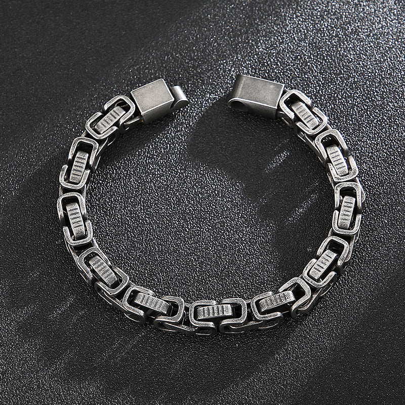 welded woven titanium steel bracelet, view 3 - MRSLM