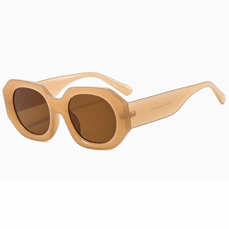 Vintage Square Sunglasses – Small Polygon UV400