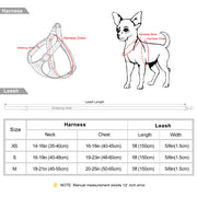 adjustable nylon dog harness and leash set, view 11 - MRSLM