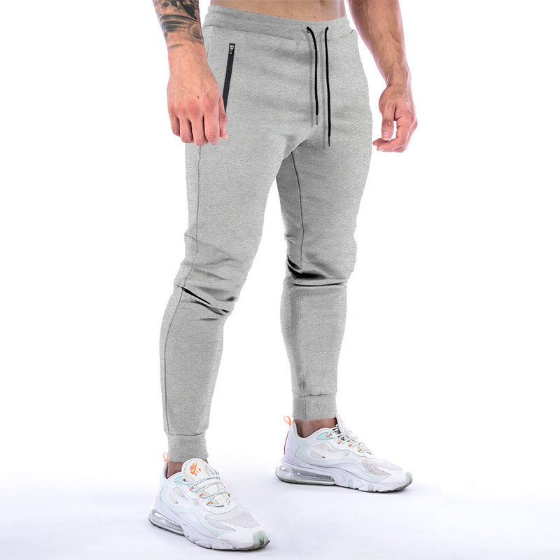Sports Trousers Men's Solid Color Fitness