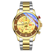 men's quartz watch stainless steel strap, view 3 - MRSLM