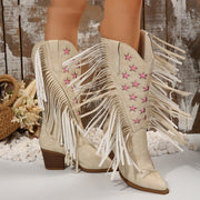 Tassel embroidery boots, view 2 - MRSLM