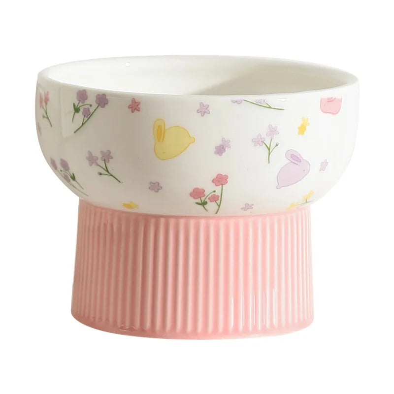 ceramic cat and dog water bowl, view 11 - MRSLM