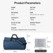 convertible garment duffel bag with shoe pouch, view 9 - MRSLM