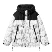 loose white duck down jacket, view 6 - MRSLM