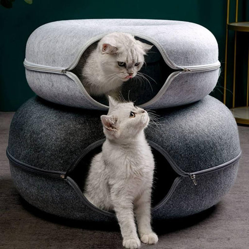 foldable felt cat tunnel bed - MRSLM