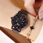 women's diamond pattern watch, view 3 - MRSLM
