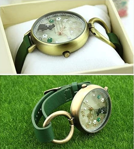 Bunny Rabbit Leather Watch
