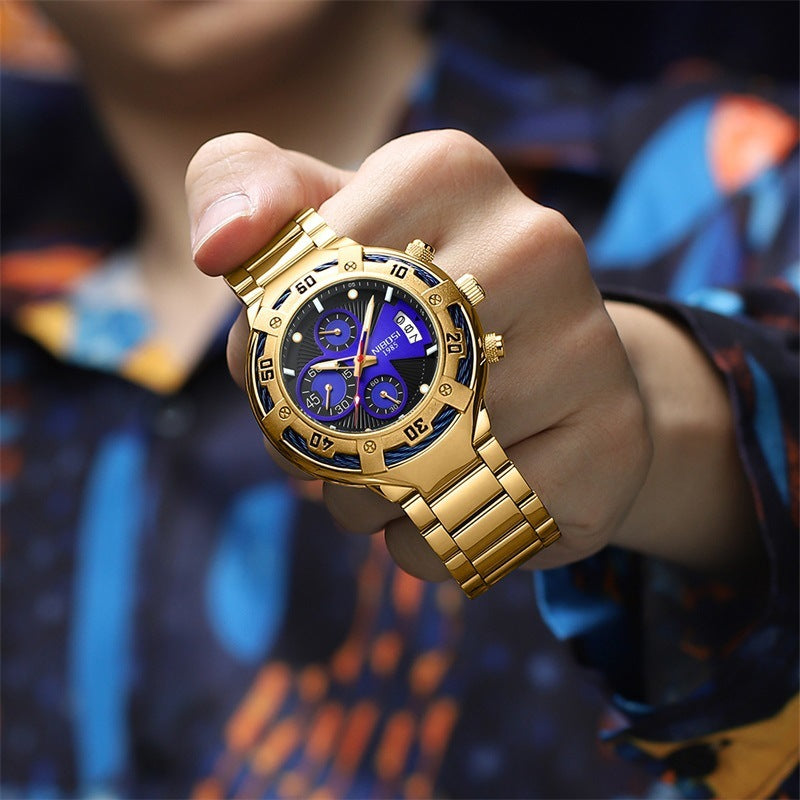 men's multi-function quartz watch, view 10 - MRSLM