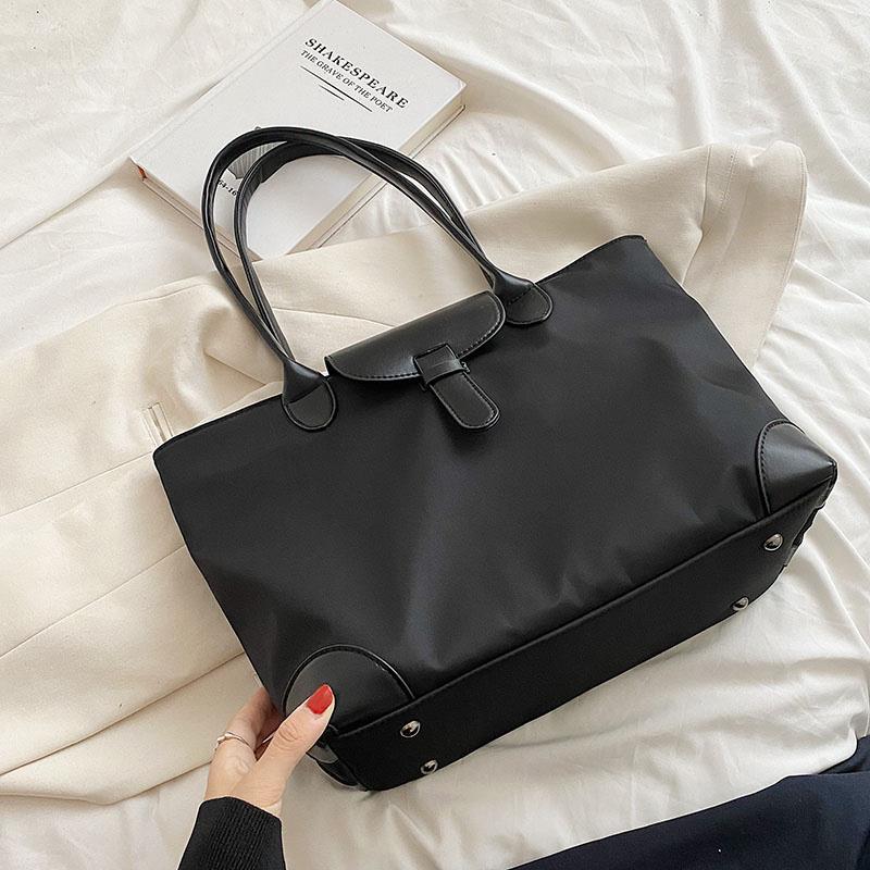 large Oxford cloth commuter tote bag, view 3 - MRSLM