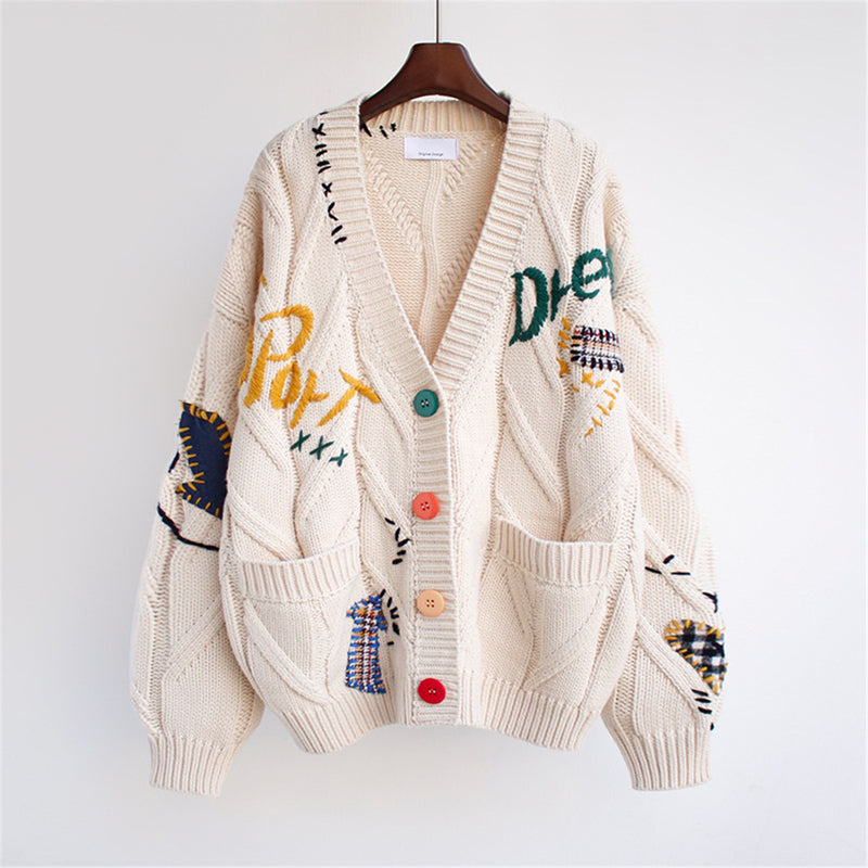 women's cardigan sweater, view 3 - MRSLM